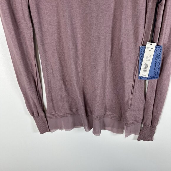 Simply Vera‎ Wang Womens sz XS Light Purple Turtleneck Sweater NWT Tunic - Picture 3 of 11
